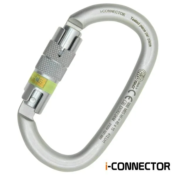 Mosquetão Oval De Aço 40Kn - I-Ovalone Carbon Twist Lock - Kong