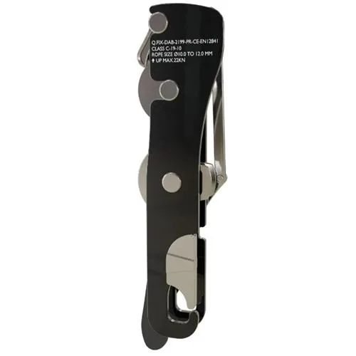 Descensor Autoblocante com Antipânico - corda 10 a 12 mm - Preto - QFix